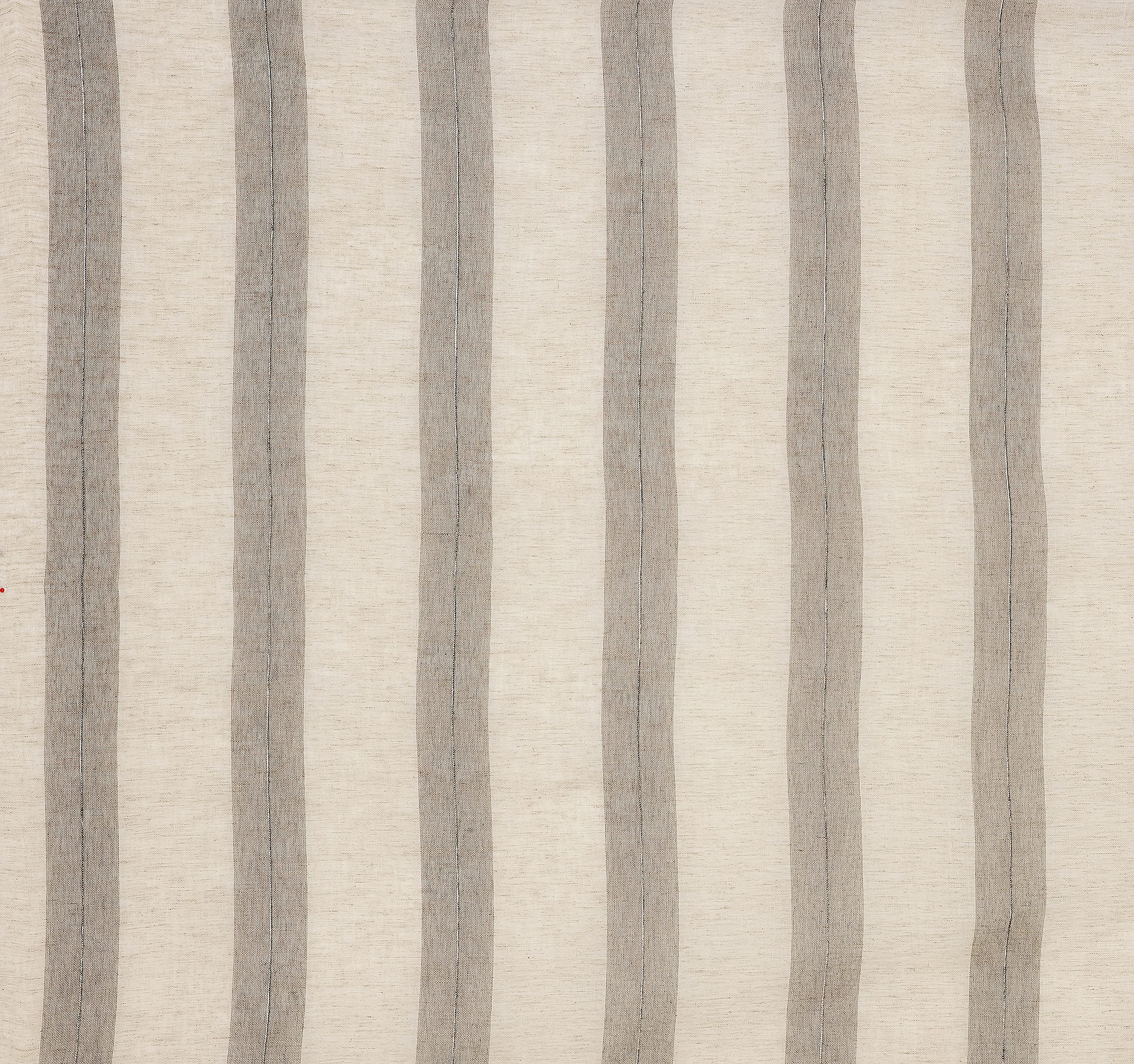 Voilage Fantaisie avec des Rayures Verticales - Gris clair - 150x280 cm - Lin - 3