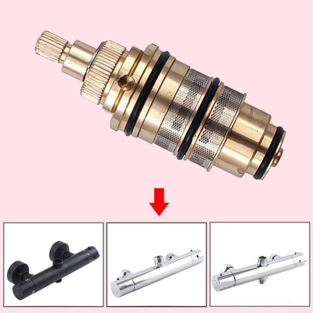 Cartouche de douche thermostatique universelle en laiton, vanne de contrôle de température pour barre de douche, mitigeur de douche (1 pièce) - 4