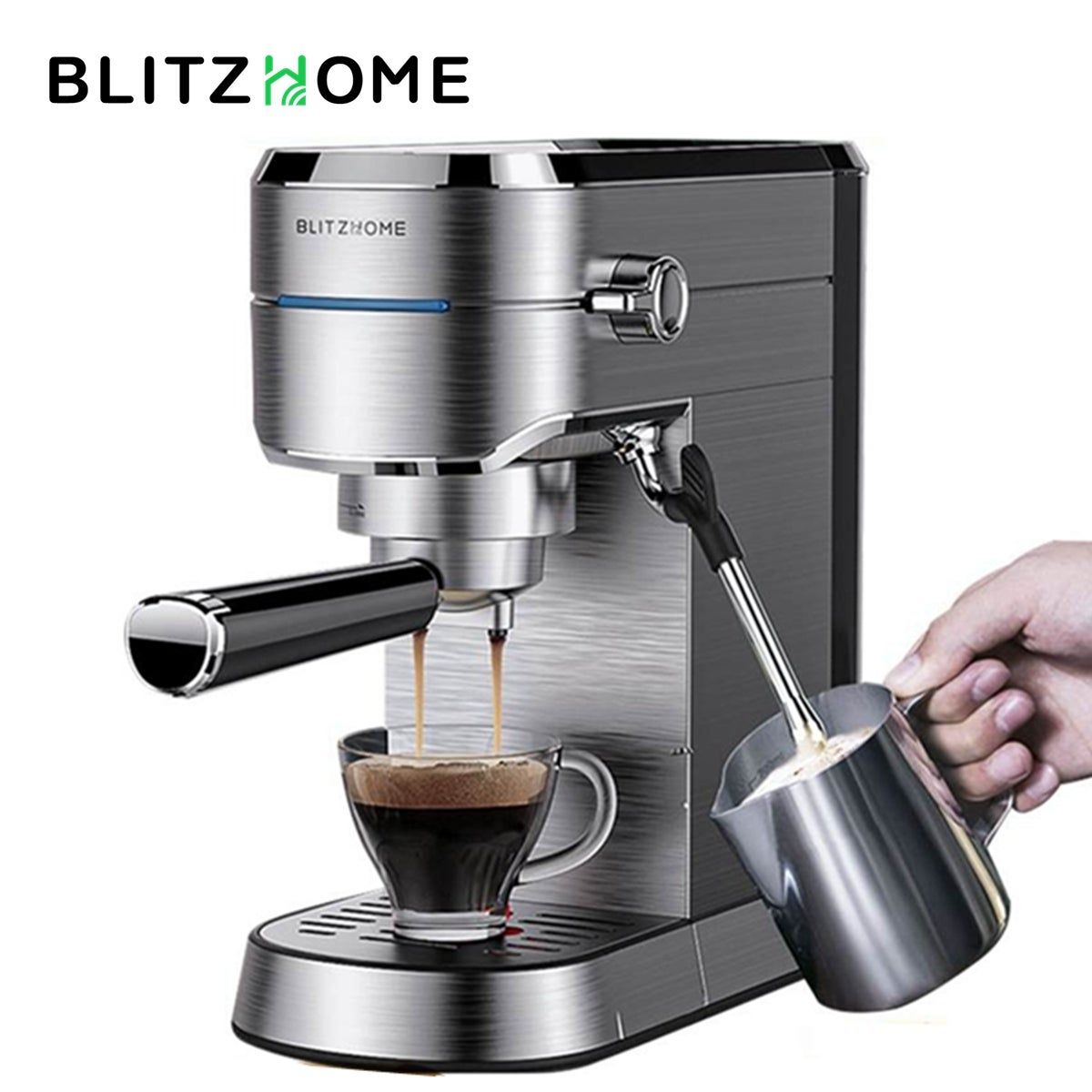 Atyhao Buse à vapeur pour machine à café en acier inoxydable Cafetière Vapeur Trou Buse en Acier