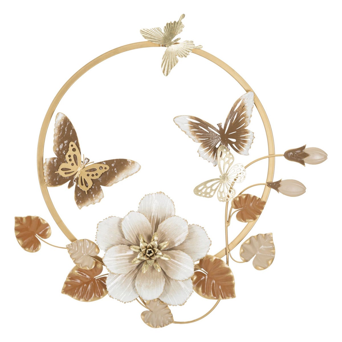 Metalowa Dekoracja 3D Motyl 9, Metal, Wielokolorowy, Seven Design