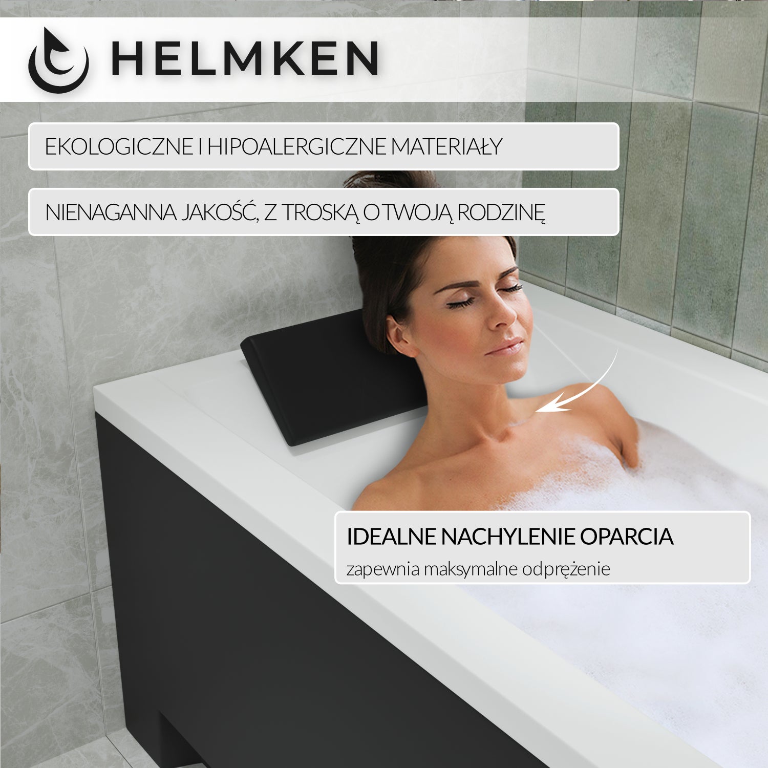 Wanna akrylowa Helmken Rivana 120 x 70 / 23095001 - 4