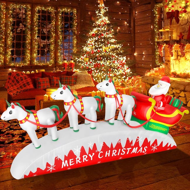 3.6M Renna Gigante Gonfiabile di Natale Decorazione Esterna Grande Renna Gonfiabile Con Scatola Regalo Per Decorazione, Luci LED Incorporate 3.6M Renna Gigante Gonfiabile di Natale Decorazione Esterna Grande Renna Gonfiabile Con Scatola Regalo Per Decorazione, Luci LED Incorporate
