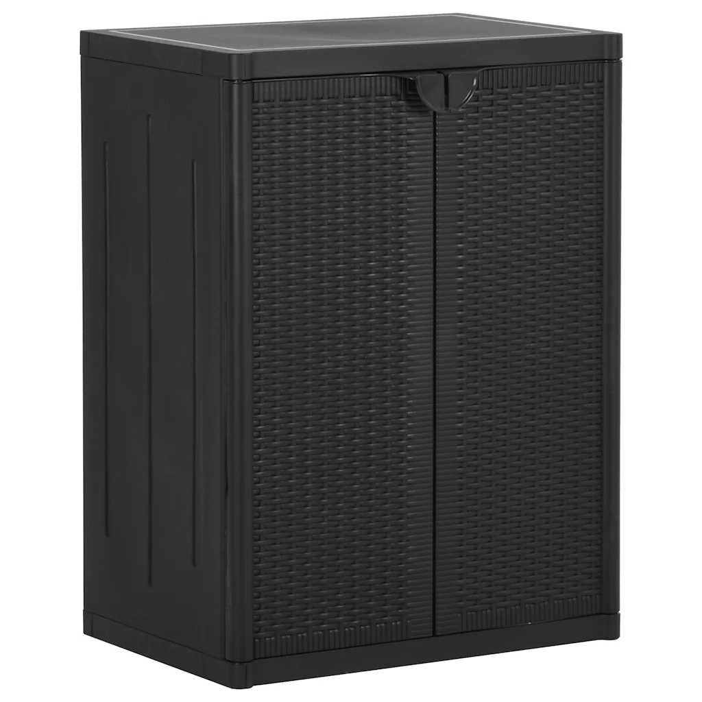 Armoire de rangement polyvalente avec 2 étagères 65 x 45 x 88 cm en PP ...