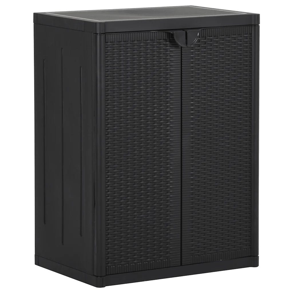 Piece Rangement Armoire de rangement polyvalente avec 2 étagères 65 x 45 x 88 cm en PP ...