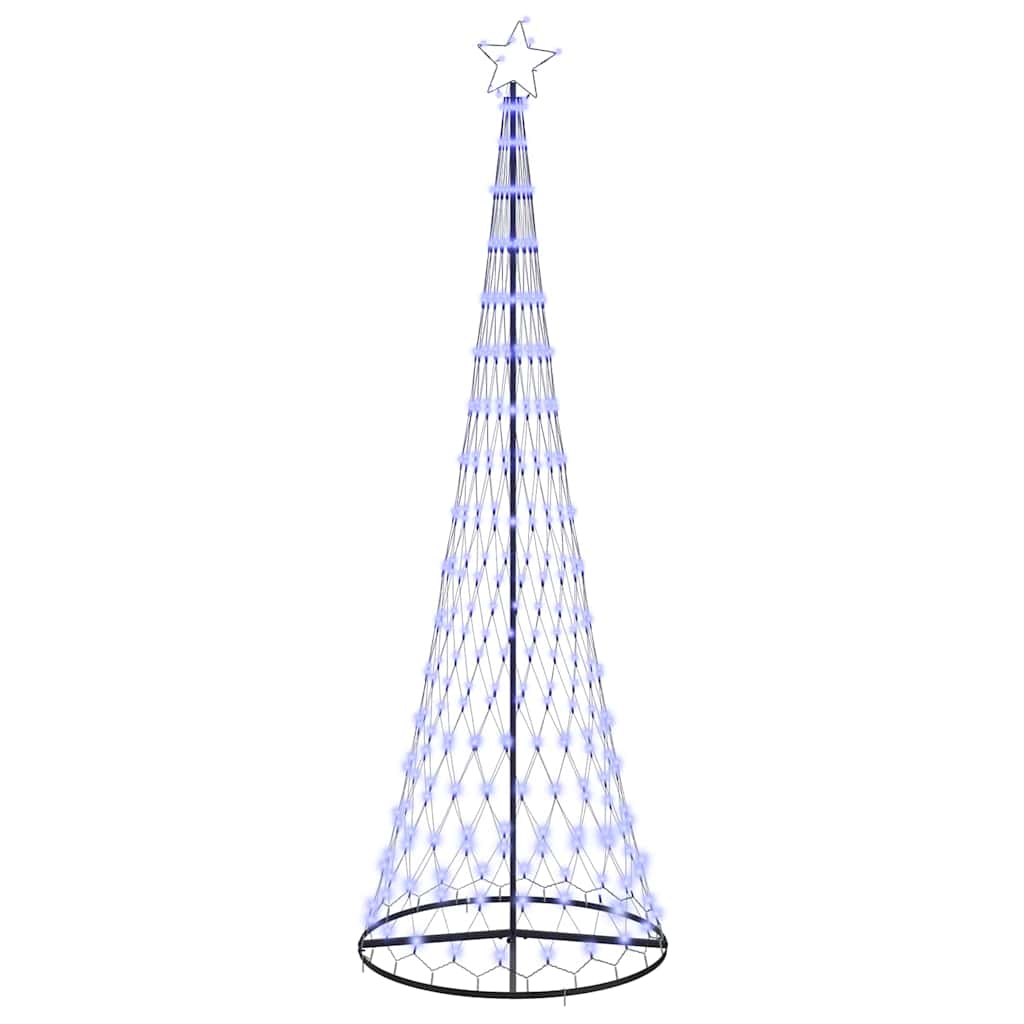 Choinka świąteczna LED Niebieski 100.5 x 100.5 x 302.5 cm Metal