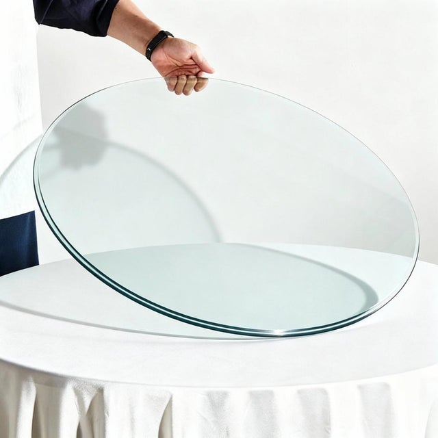 Tapa De Cristal Para Mesa Redonda De 70 Cm – Vidrio Protector A Medida (CustomGlass) 5 Mm De Grosor