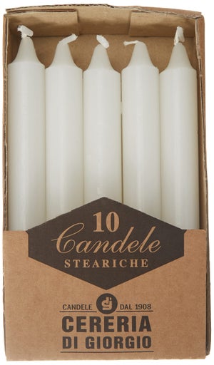 Idena 8530316 – 50 Candele A Piramide In Cera Bianca – 14 X 70 Mm – Confezione 7 X 14,6 X 7,8 Cm