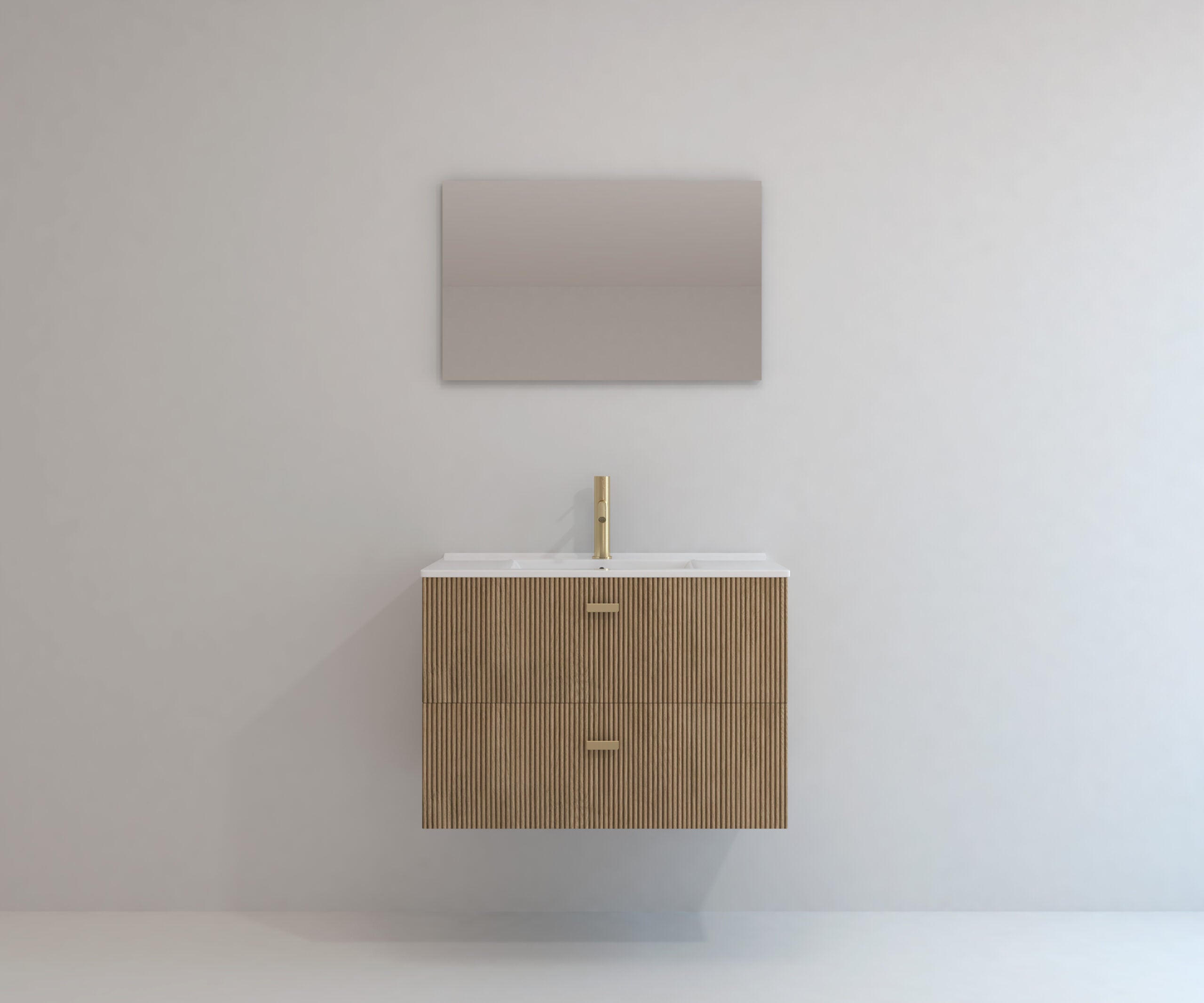 Ensemble de meubles de salle de bain Avantarea GARONNE Alcatraz 80 cm + lavabo - 4