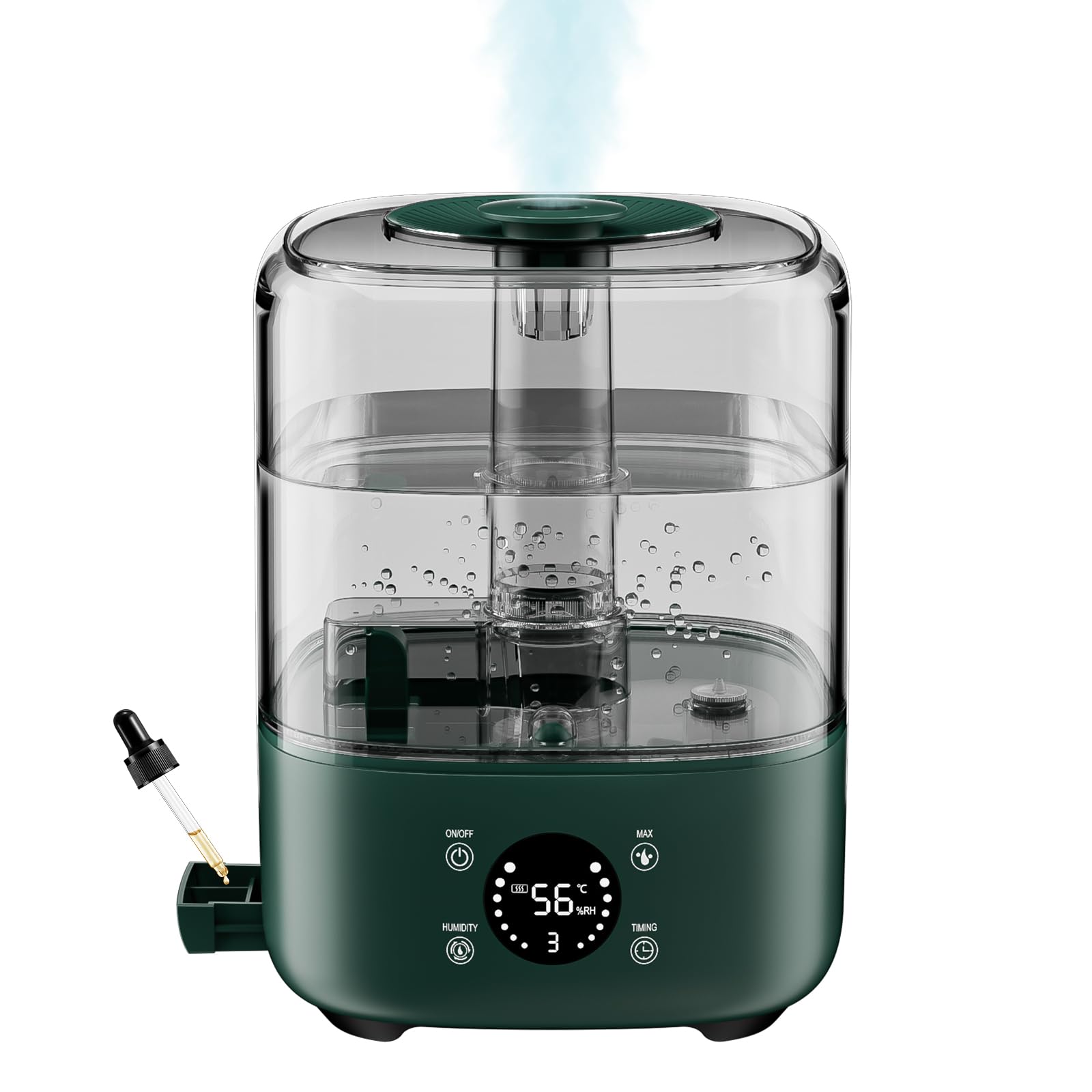 Humidificateur Goutte D'eau Pluie 400ml - Lumières LED Réglables, Silencieux, Pour Bureau Ou Chambre - 7