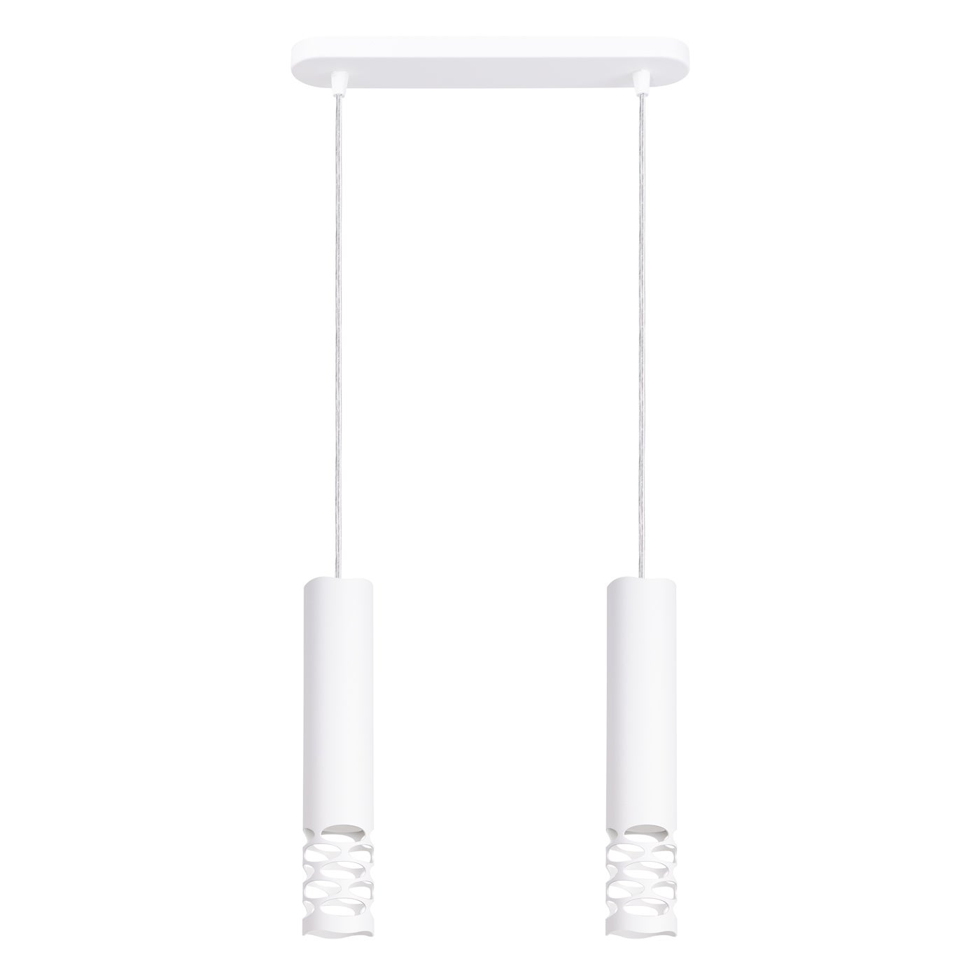 Lampa wisząca LIRO 2 biały, nowoczesny - 33x6x125cm Sollux