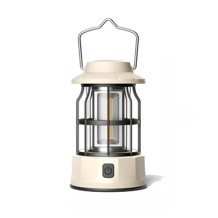 Lampa kempingowa, lampa nastrojowa, lampa kempingowa, przenośna lampa zewnętrzna, ładowanie typu C, 300 lumenów - 84*138 mm