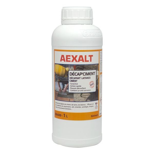 Bidon de 1 L décapant laitance ciment DÉCAP'CIMENT Aexalt
