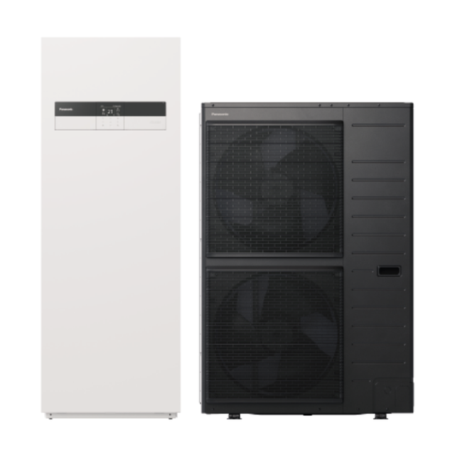 Ensemble pompe à chaleur air / eau avec ECS 16 kW triphasée Aquarea T-CAP Série K - PANASONIC