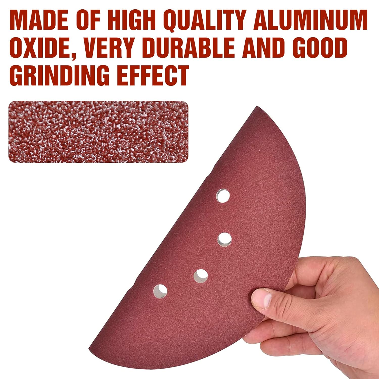 Discos de Lixa 225 mm 25 Peças Grão P40 10 Furos Discos Abrasivos 225 mm Redondos Papel Abrasivo para Lixadeira para Pladur Lixadeira Girafa - 4
