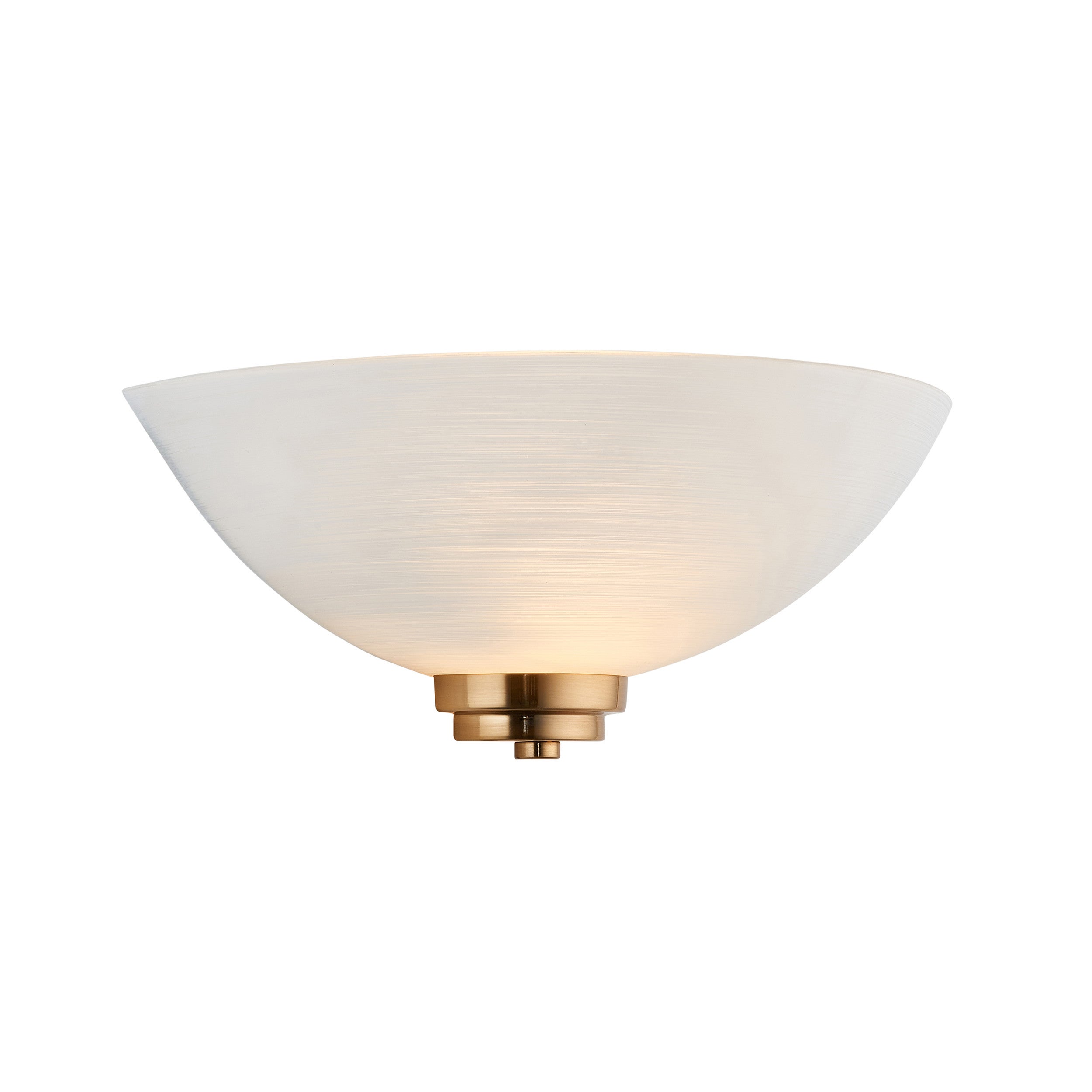 Kinkiet WELLES postarzany mosiądz szczotkowany 1xE27x20W szkło wym:13x30x15cm IP20 Endon