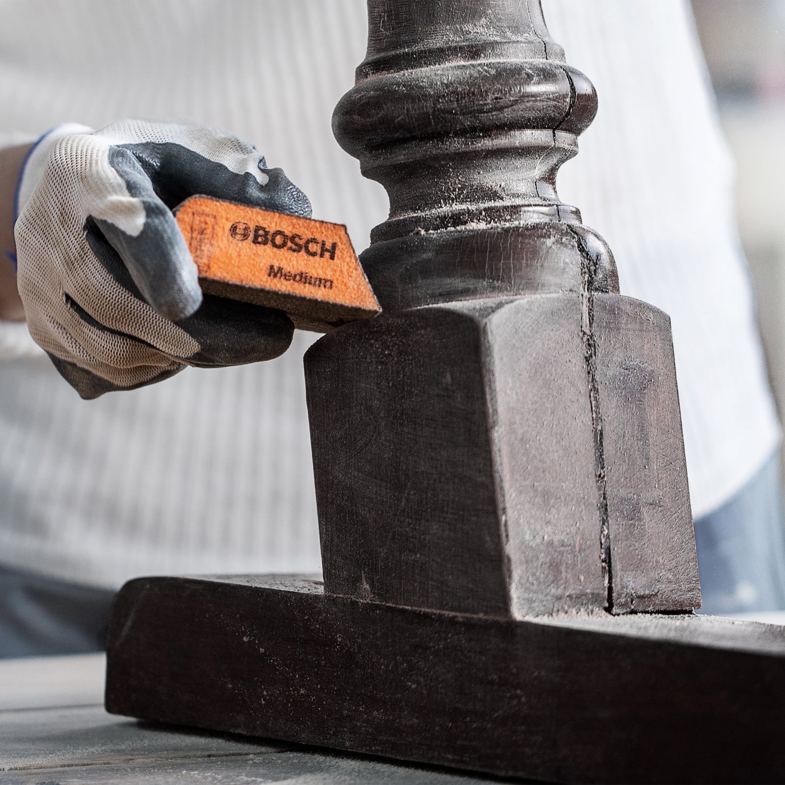 Éponge abrasive Expert pavé 69x97x26mm medium expert pour ponçage en mousse BOSCH 2608901169 - 6