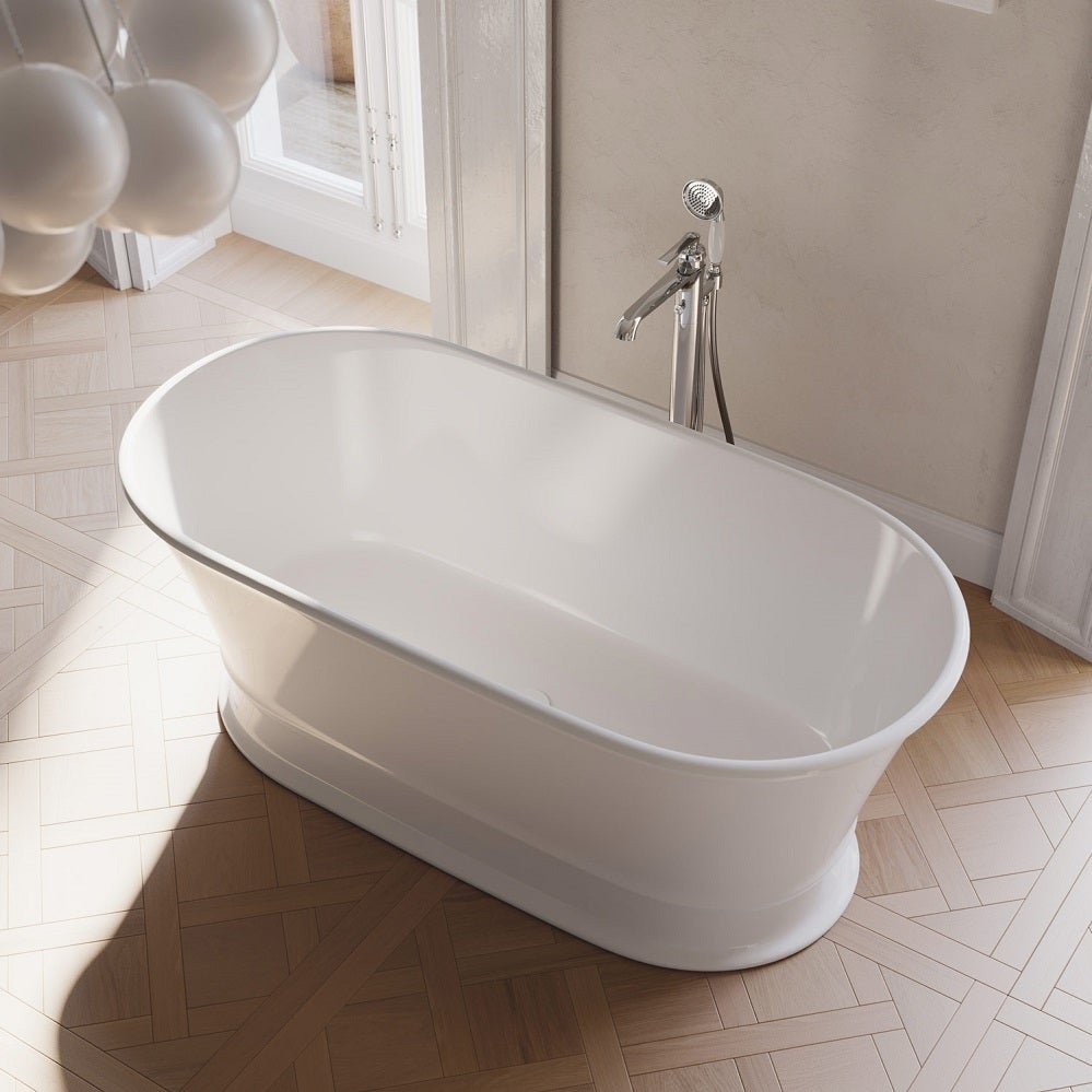 baignoire îlot OMNIRES CLASSICA M+ 160X79 CM couleur : blanc finition : brillant bonde et siphon inclus - 4