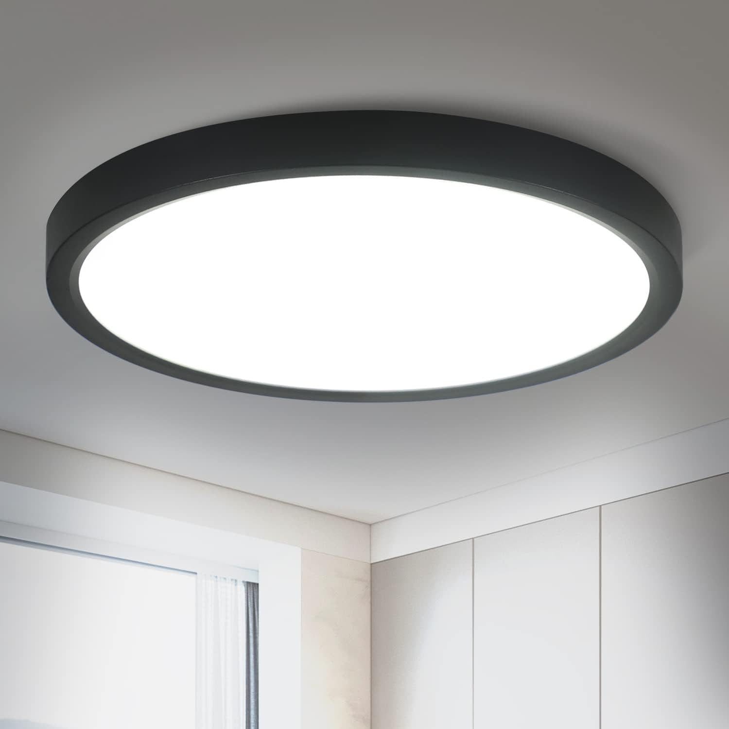 Peasur Plafonnier LED 19W, 2100LM IP44 Étanche Luminaire Salle de Bain Peasur Plafonnier LED 19W, 2100LM IP44 Étanche Luminaire Salle de Bain