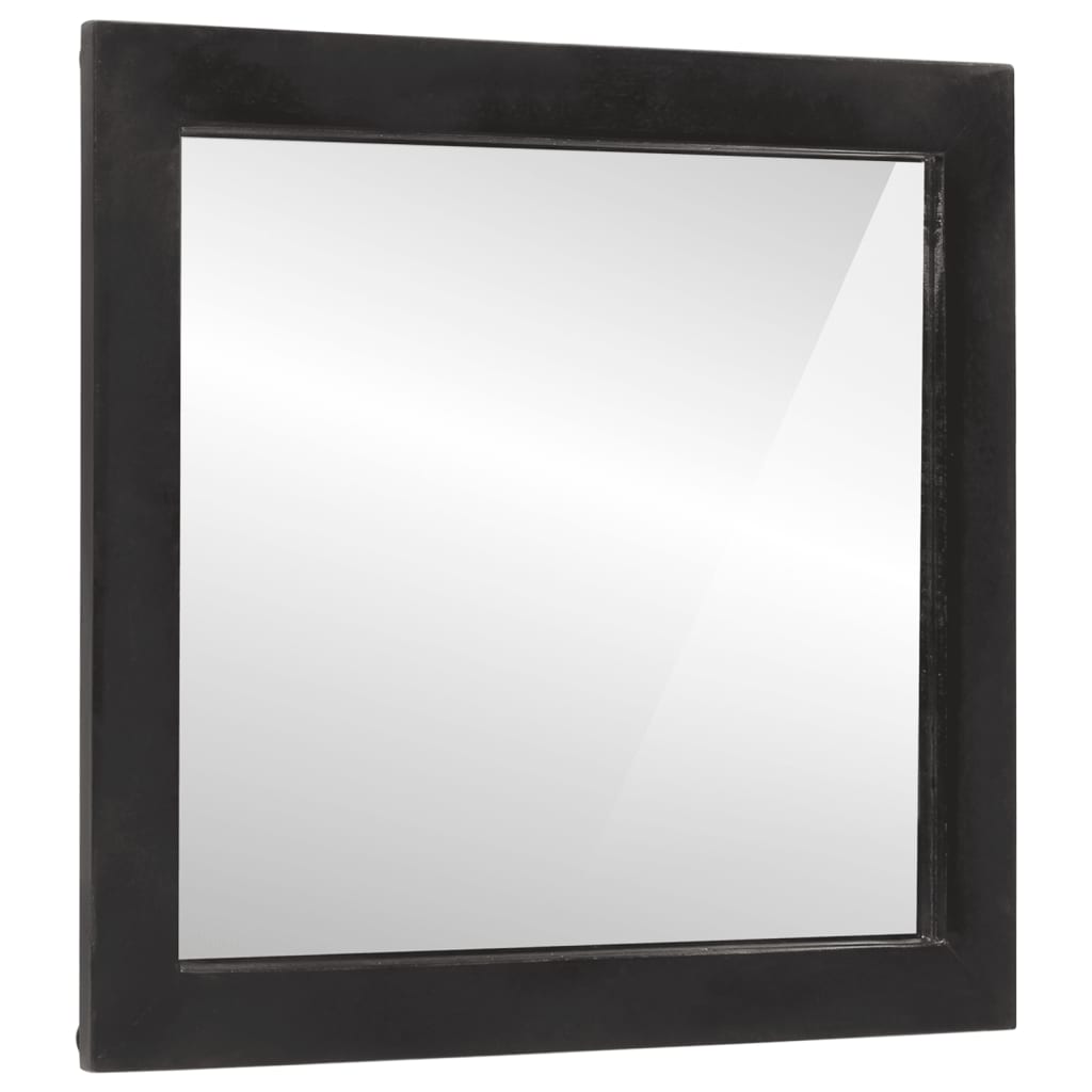 Miroir Mural Rectangulaire Blanc 20x30 Pouces, Cadre En Bois, Verre Trempé, Salle De Bain
