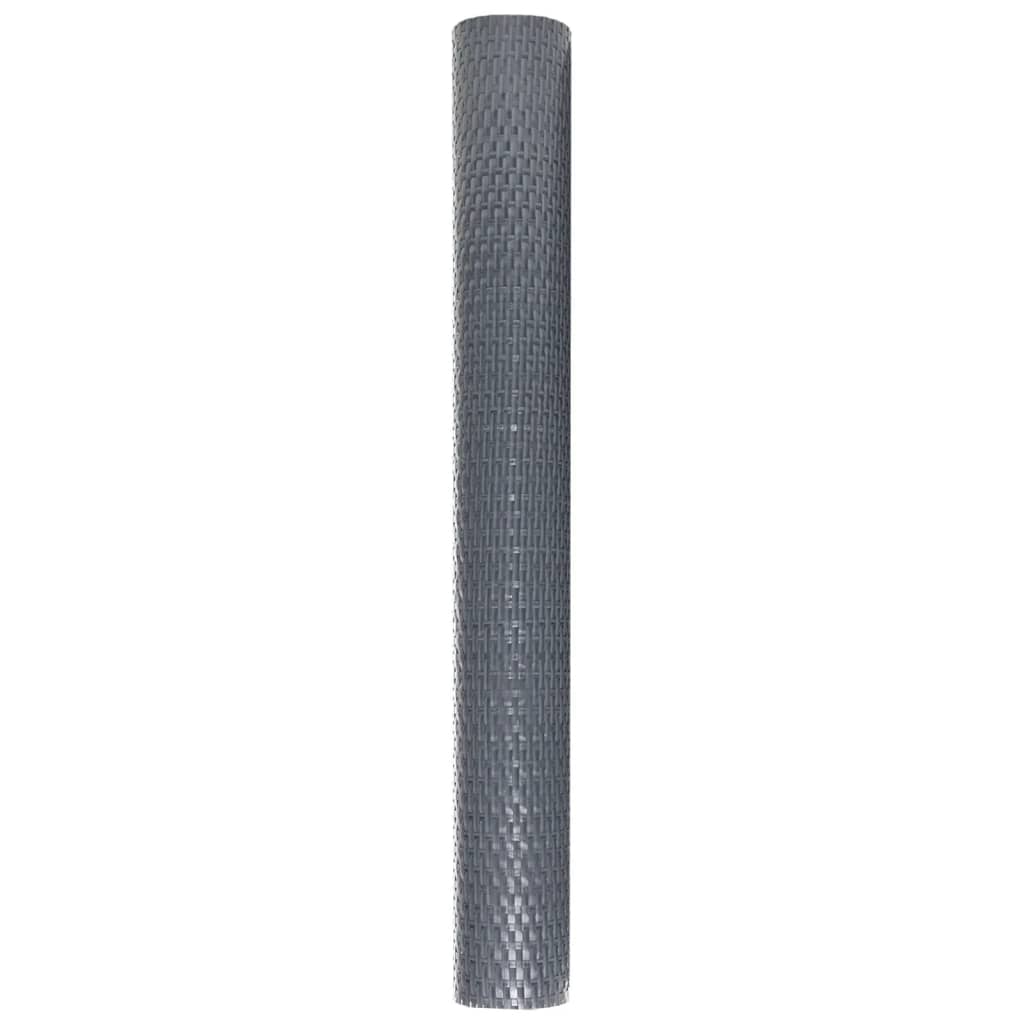 Toldo para balcón de ratán sintético gris antracita 500x90 cm - COMFORTXL - 4
