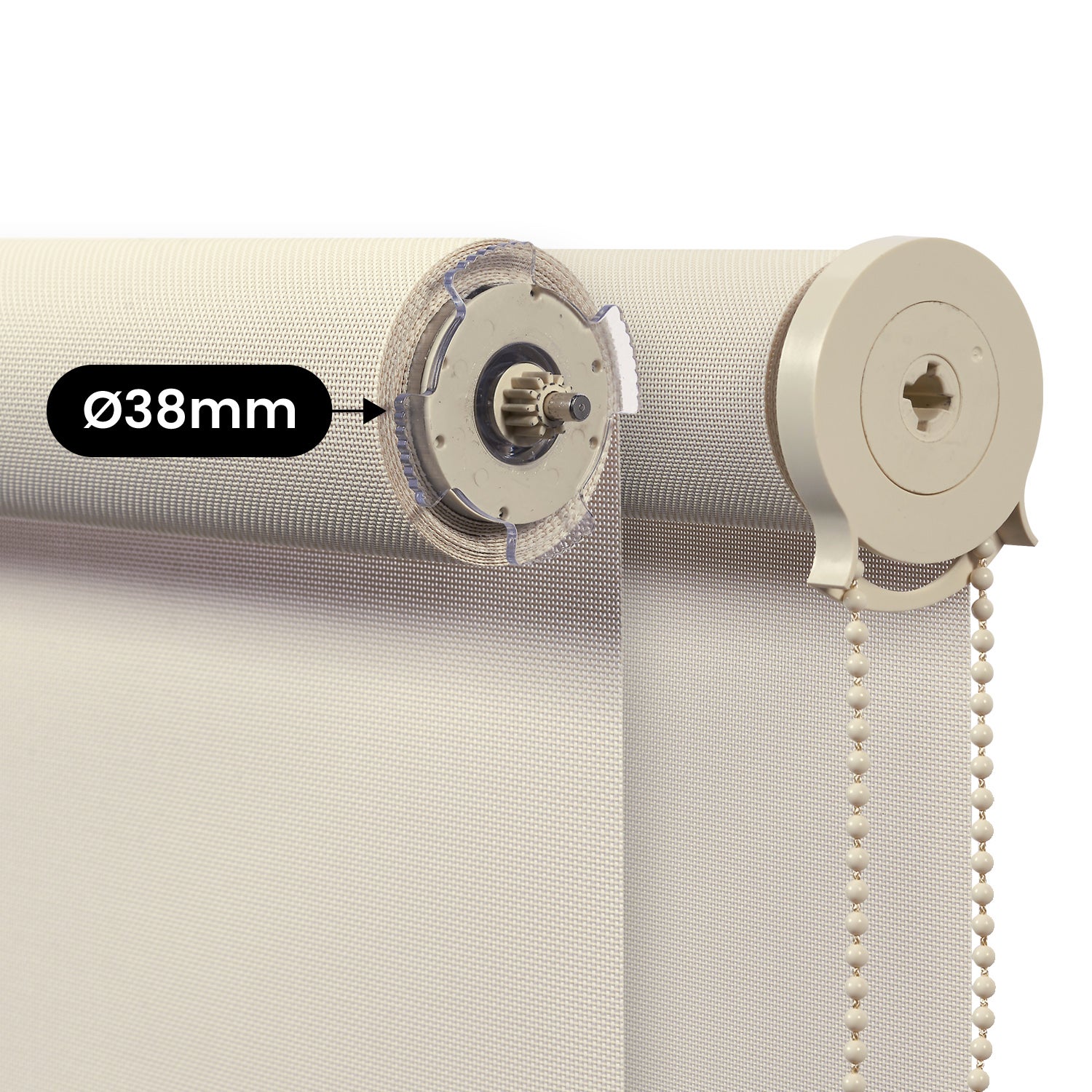 Estore rolo Screen Plus tubo 38 mm - proteção solar e térmica Bege 160x180 cm - 5