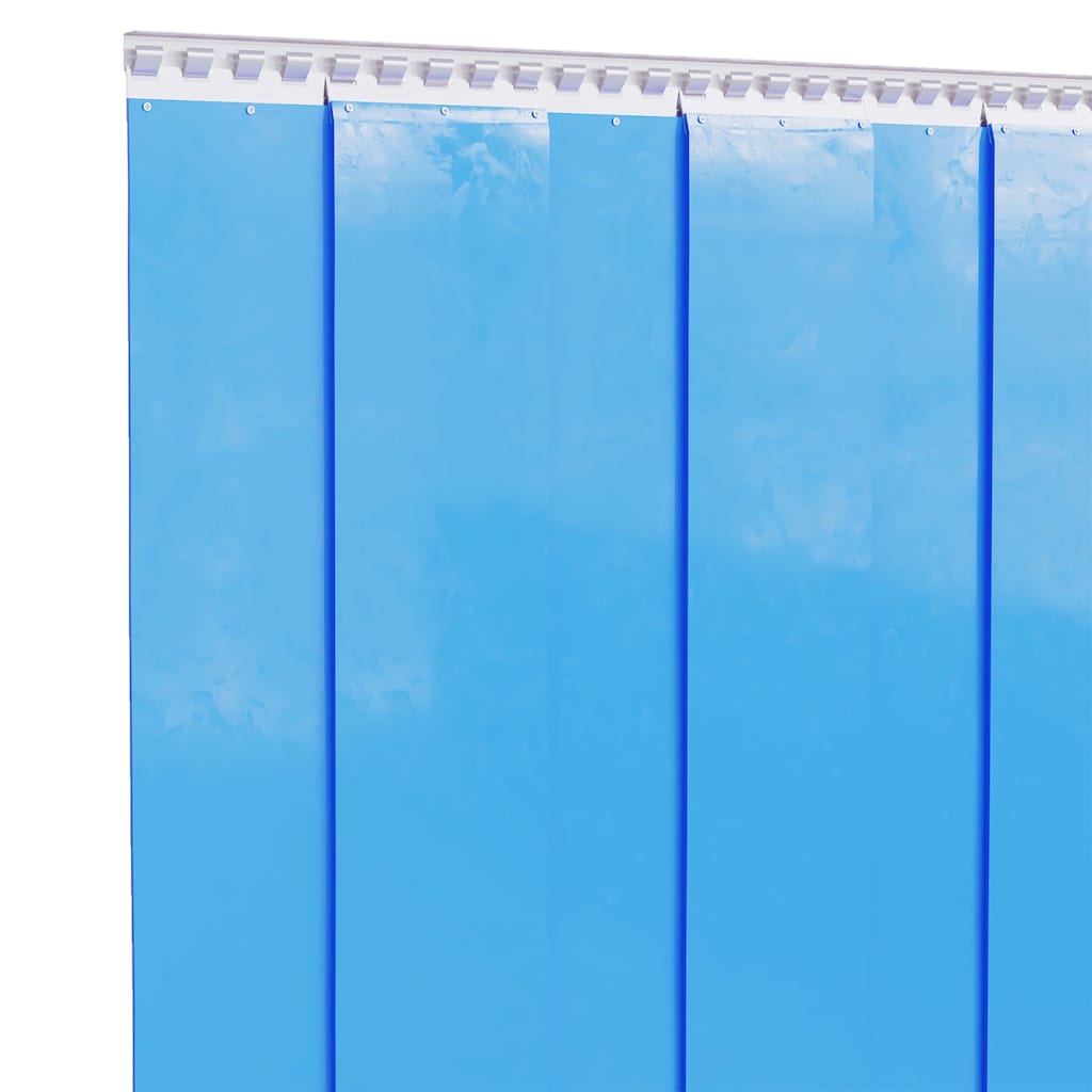Rideau de porte à lanières - 200 mm x 1,6 mm x 25 m - PVC - Bleu ...