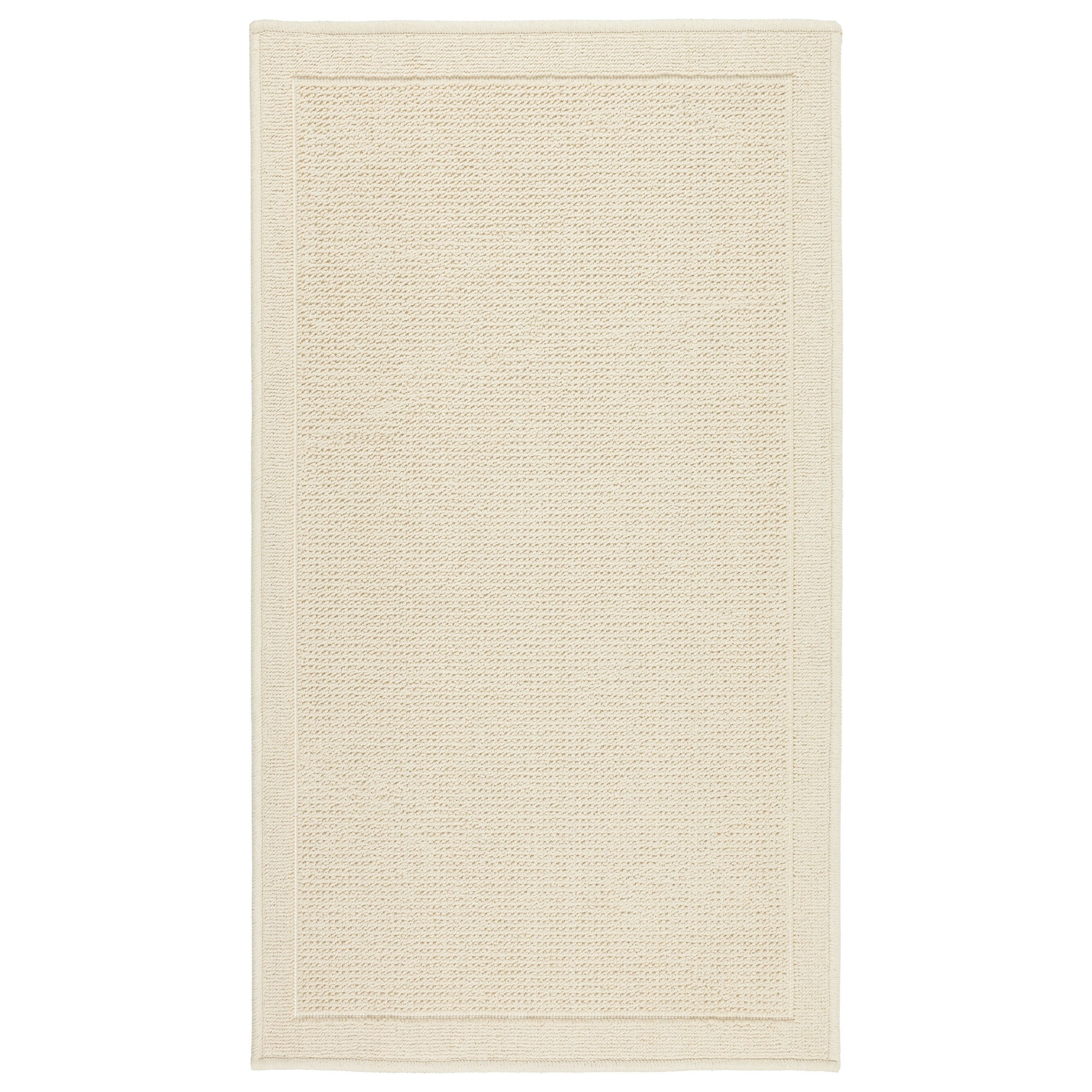 Dywanik łazienkowy Lino 73x135 cm bawełna egipska ramka beżowy