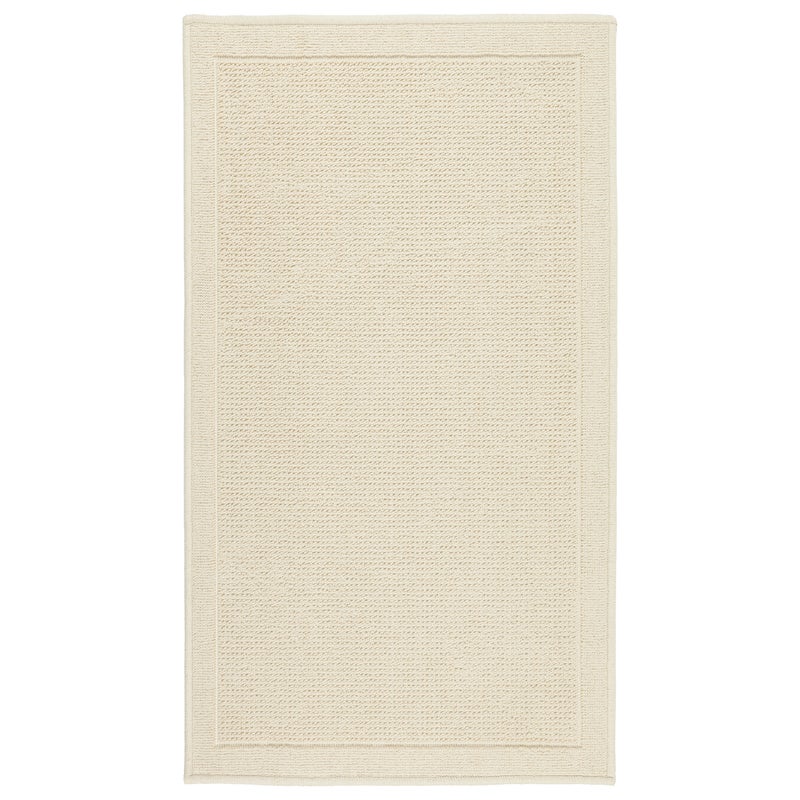 Dywanik łazienkowy Lino 73x135 cm bawełna egipska ramka beżowy