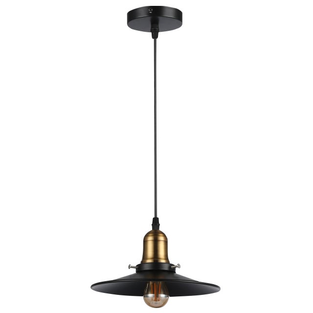 Lampa wisząca sufitowa Loft E27 112 cm IP20 stylowa czarna złota MasterLED