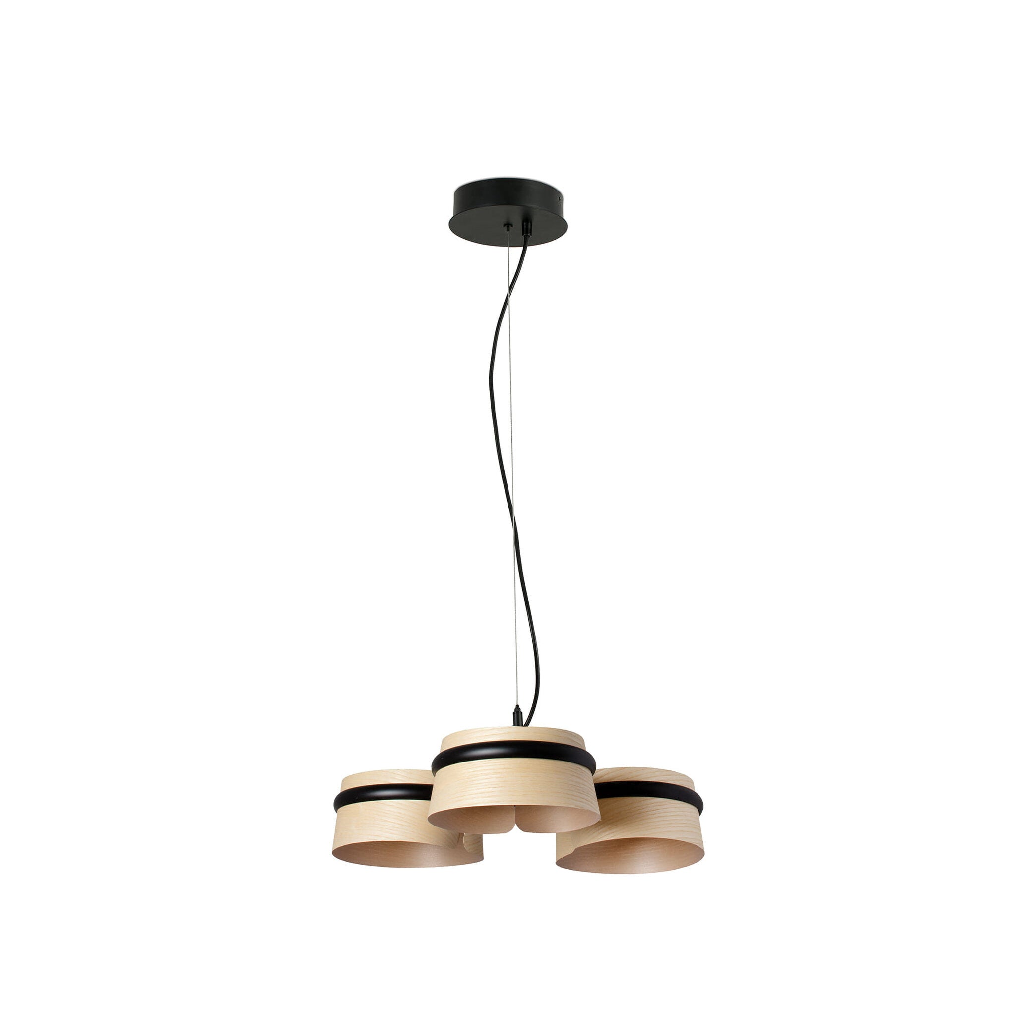 LOOP LED Lampe suspension frêne 29397 | Leroy Merlin