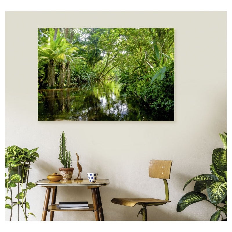 Tableau toile en kit FORET TROPICALE 140 x 95 cm - Toile textile sans PVC, Made in France par Scenolia - 3