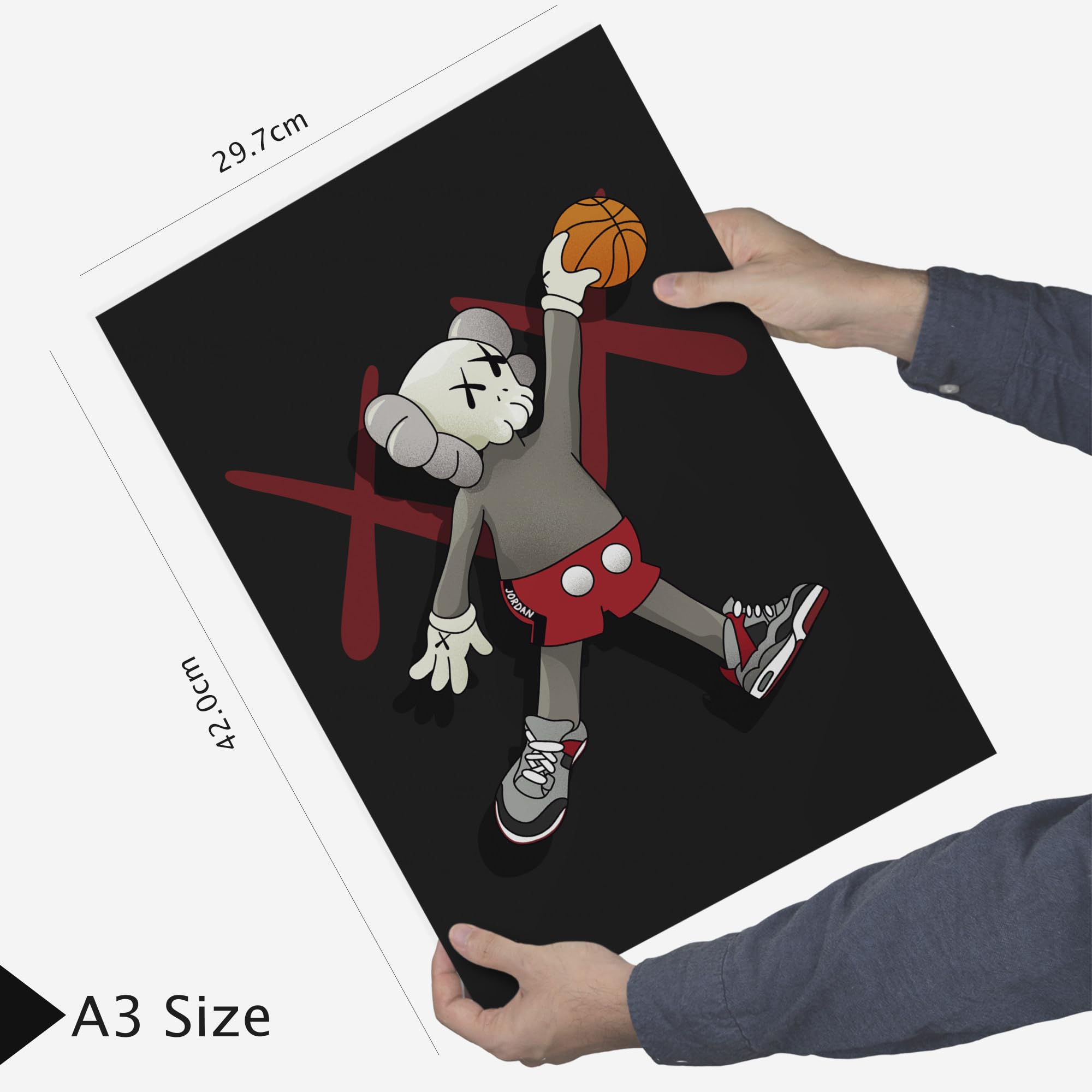 Set Da 6 L'iconico Re Del Basket James Jordan Nike Poster Con
