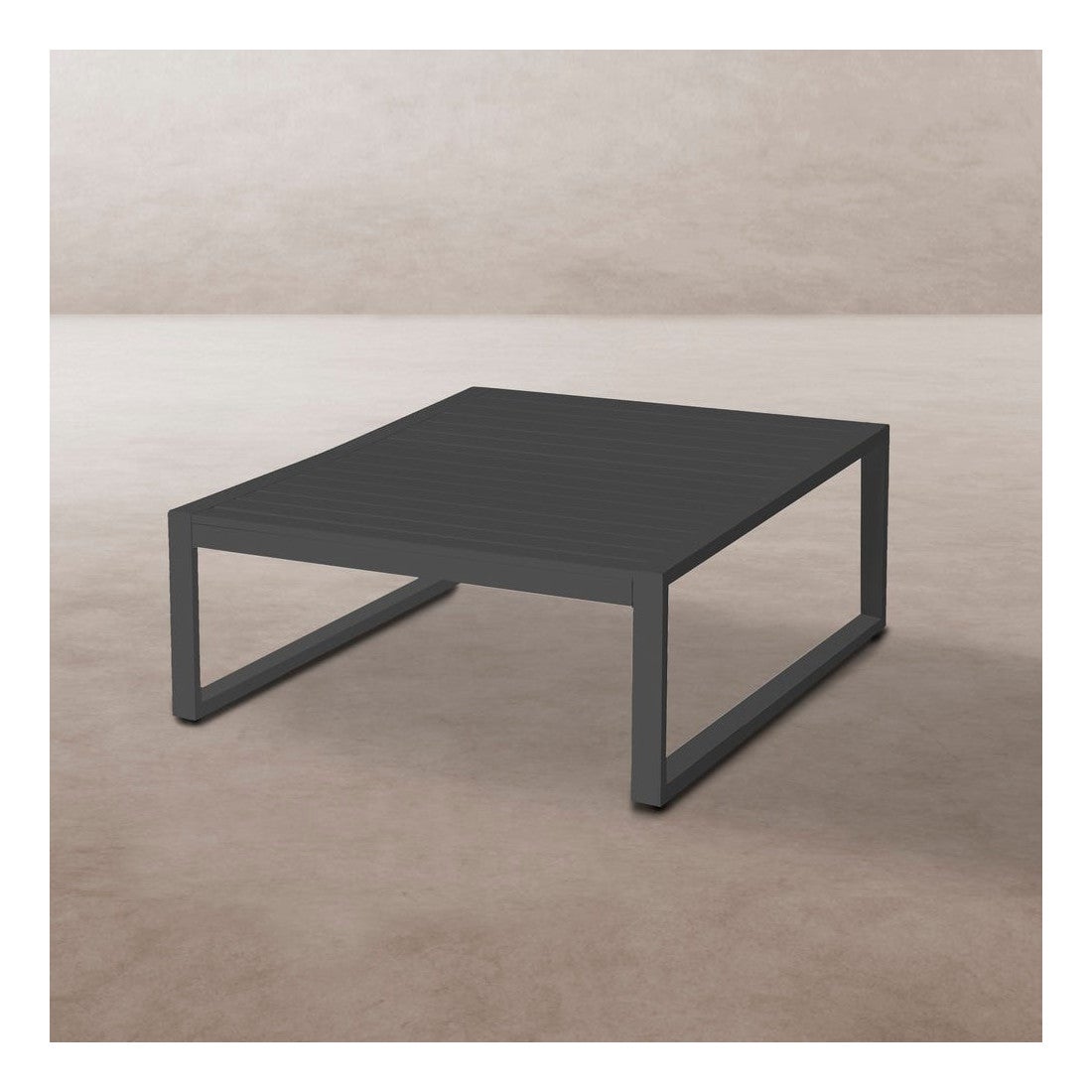 Table basse en Aluminium Gris Anthracite 100 cm - NIHOA | Leroy Merlin