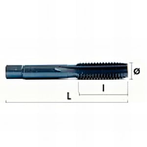 Taraud à Main à Fond QUARKZMAN 3/4-16 UNF 2B - Acier Rapide HSS6542 - 104 Mm Longueur Totale - Pour Retaraudage Ou Filetage Neuf
