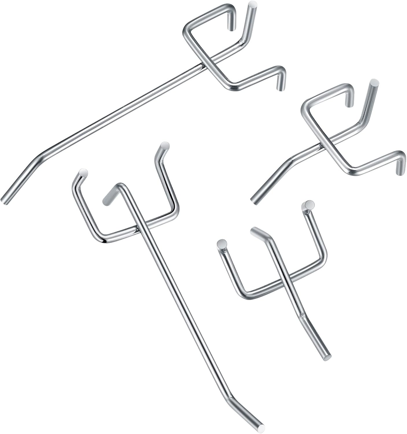 30 pezzi ganci per pannello forato, per porta a muro, ganci a muro per organizzare attrezzi, ripiani per banchi da lavoro - 10 cm/5 cm - 3