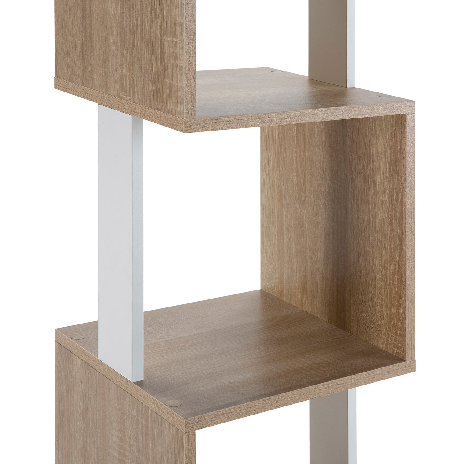 Estantería Maldivas 5 huecos color Roble/Blanco - 4