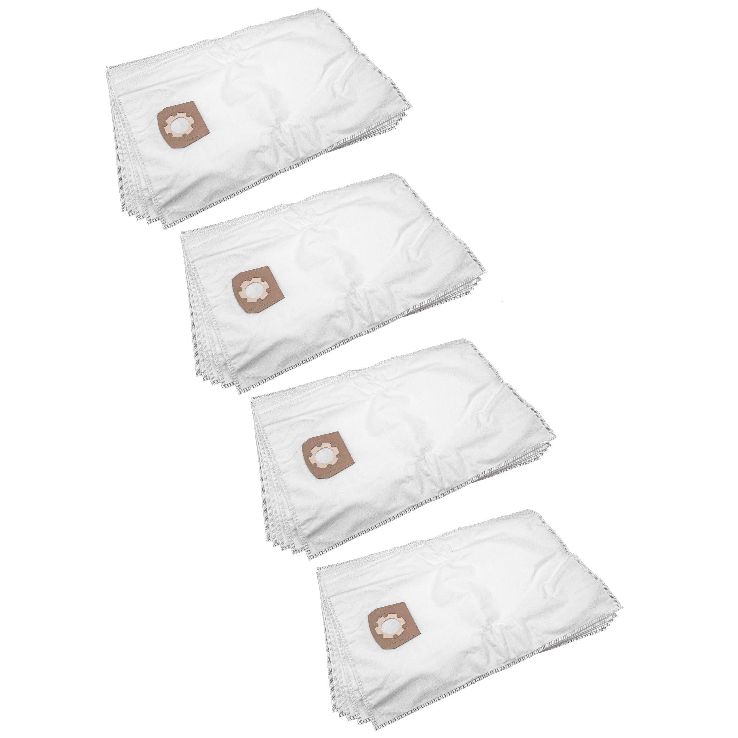 vhbw 20x Sacs compatible avec Kärcher NT 45/1 Tact TE, NT 48/1 aspirateur - microfibres non tissées, volume de 30l, 33cm x 27cm, blanc - 3