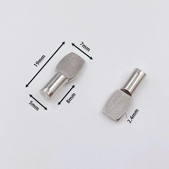 100 Pezzi Perni Supporto Per Mensola 5mm, Perni Per Ripiani - Foto 9