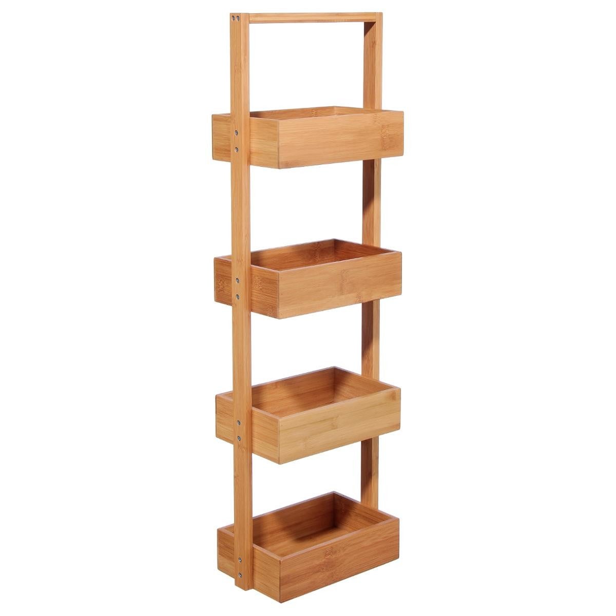 Półka łazienkowa 5five Bamboo 4 poziomy Odporna na wilgoć