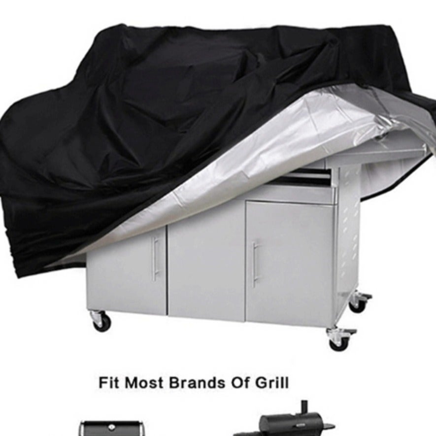 Couverture de barbecue imperméable, couverture de gril à gaz extérieur résistant noir 145x61x117cm noir - 3