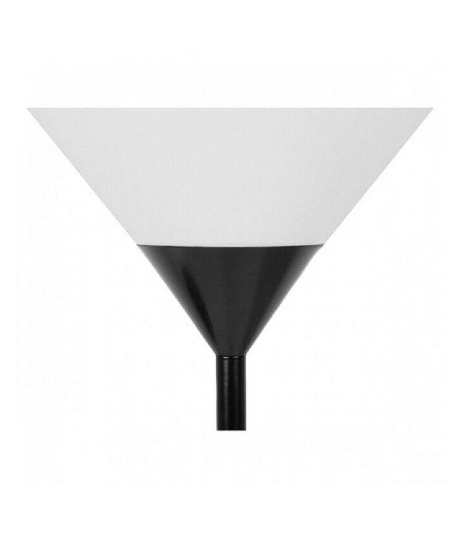 Trade Shop - Lampada Piantana Da Terra 180cm 2 Bracci Paralume Luce Orientabile Casa Ufficio - Nero - 4