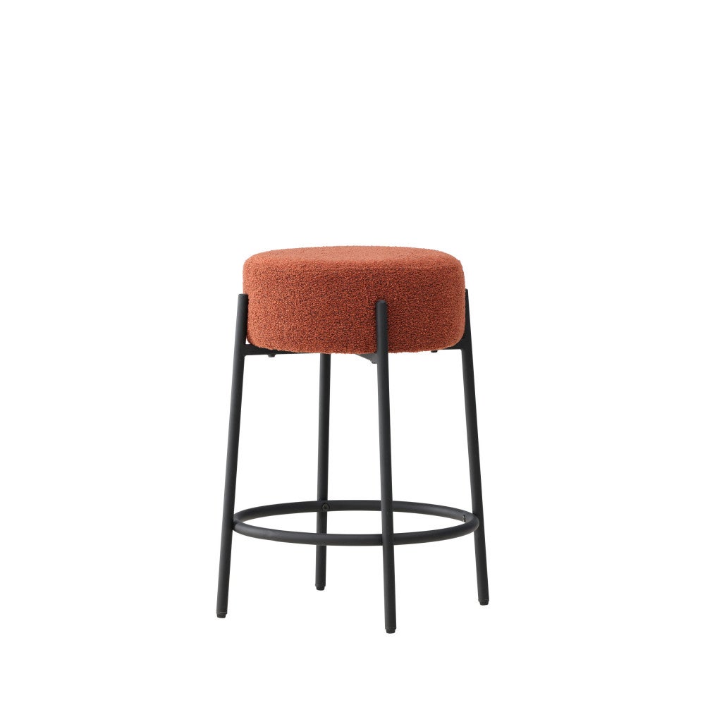 Tucson stołek barowy boucle czerwony.