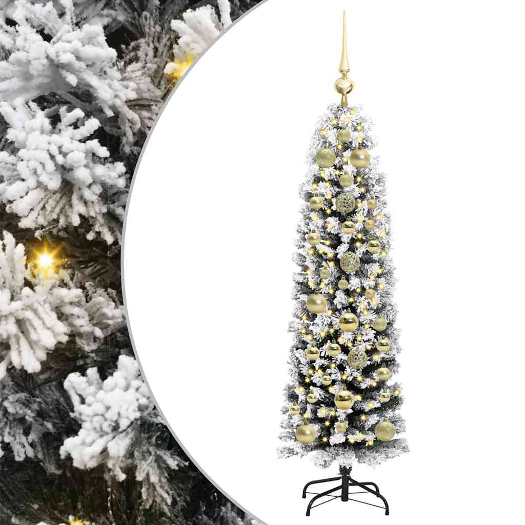 Sztuczna choinka z podstawą Zielony 150 cm PVC, stal i plastik