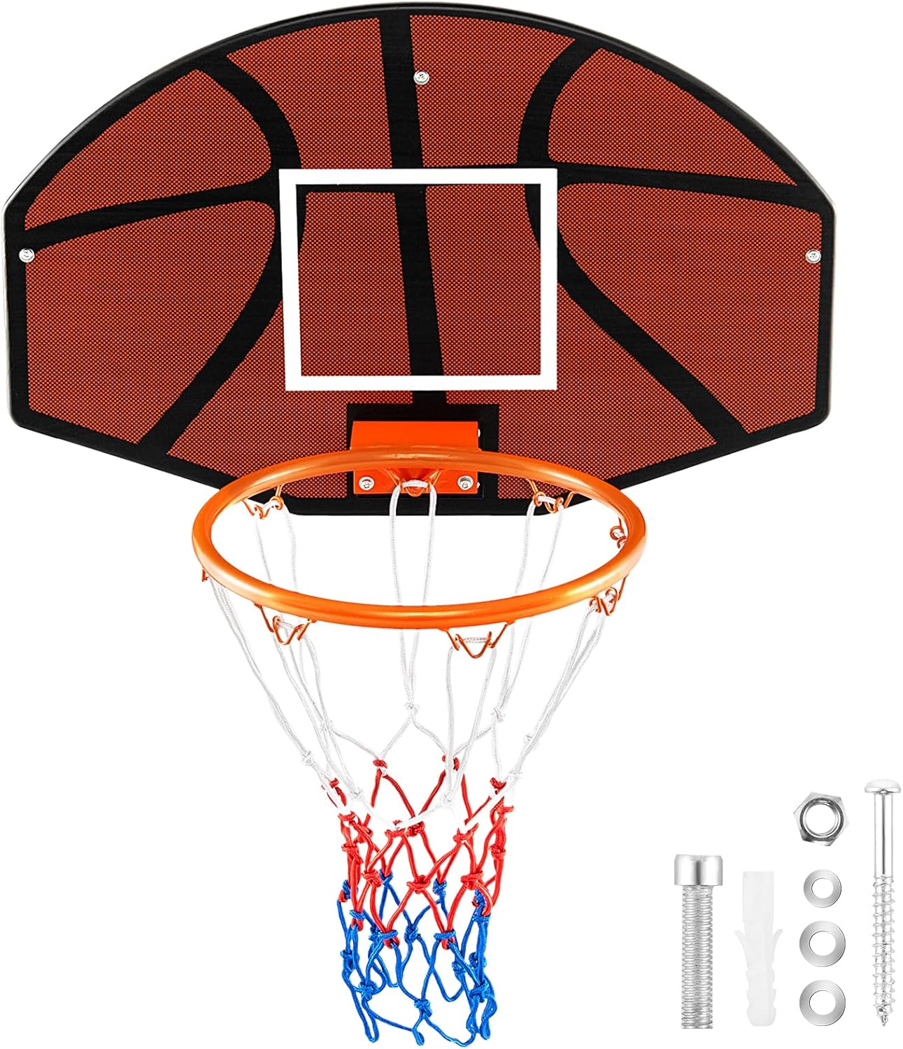 Jante De Basketball Breakaway Simple Ressort 9 Pouces - Résistante, Avec Filet, Pour Montage Mural, Neuf