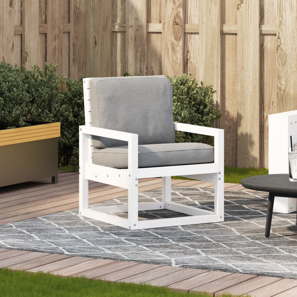 Chaise de jardin sans coussin en Bois Blanc - 3