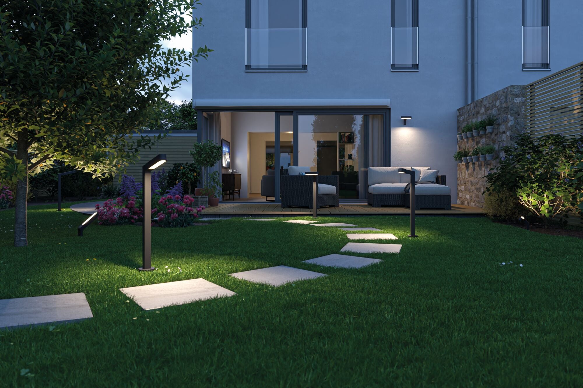 Plug & Shine Borne lumineuse LED Ito Luminaire individuel Orientation horizontale IP65 3000K 6W Anthracite - 8