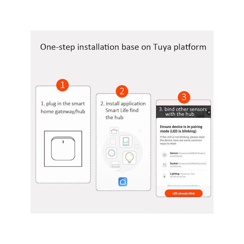 NOUS-E1 - Box/Passerelle domotique Zigbee 3.0 compatible Tuya Smart Life - 2