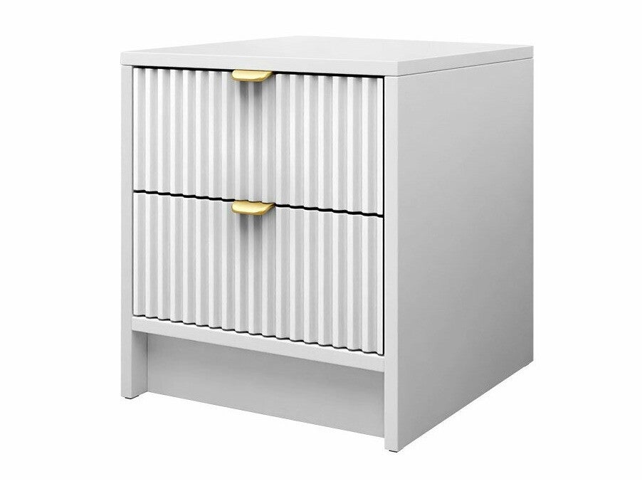Table de chevet Comfivo Larmire 106, Blanc, 40x35x40cm, MDF, Stratifié - 3