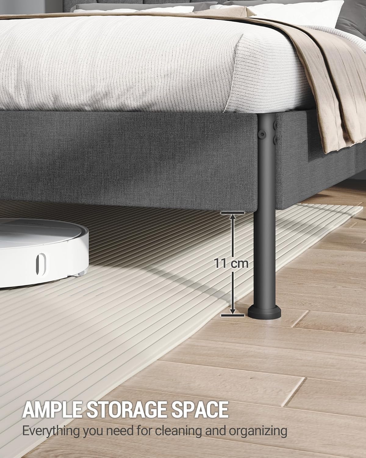 Estrutura de cama 140 x 200 cm, Cama de casal, Estrutura de cama de ...