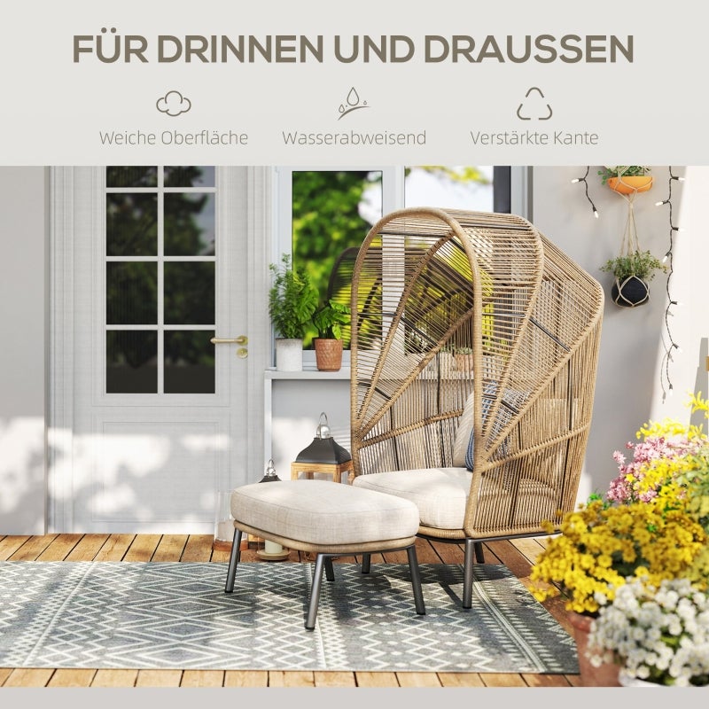 Tapis de cuisine en toile unie, lavable et antidérapant, idéal pour les terrasses, balcons, salons et cuisines. 170 x 120 cm, gris. - 5